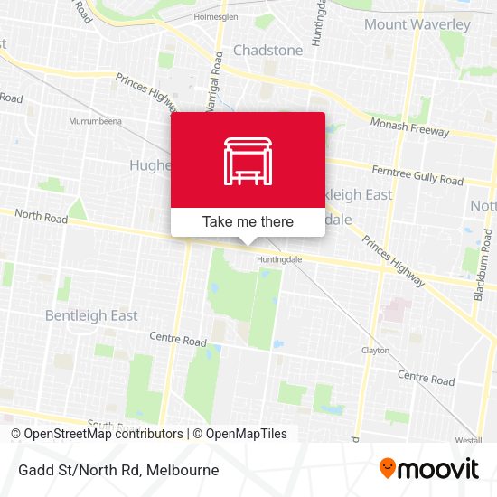 Gadd St/North Rd map