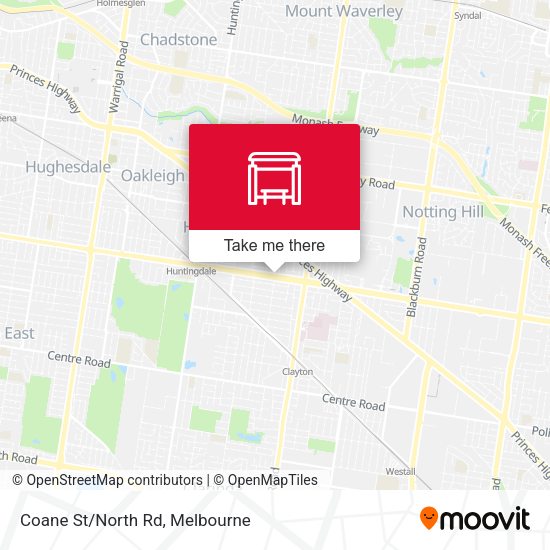 Coane St/North Rd map