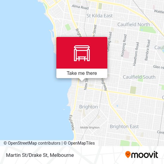 Martin St/Drake St map