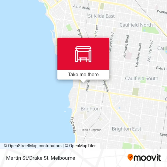 Mapa Martin St/Drake St