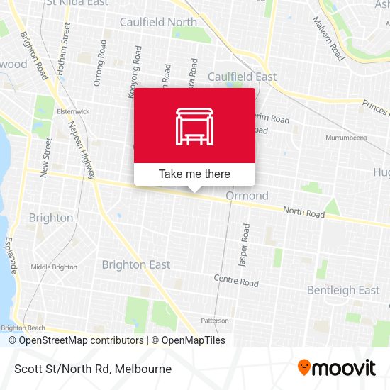 Scott St/North Rd map