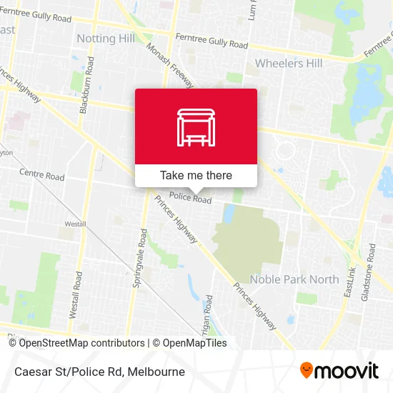 Mapa Caesar St/Police Rd