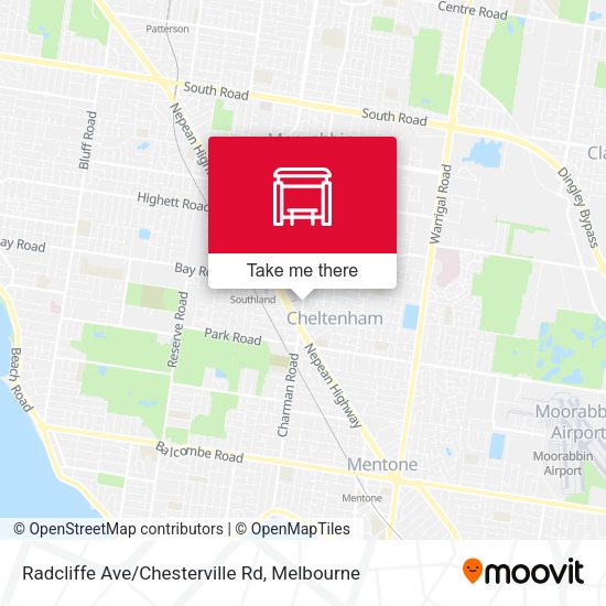 Radcliffe Ave/Chesterville Rd map