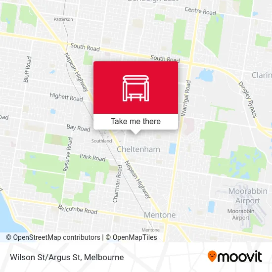 Mapa Wilson St/Argus St