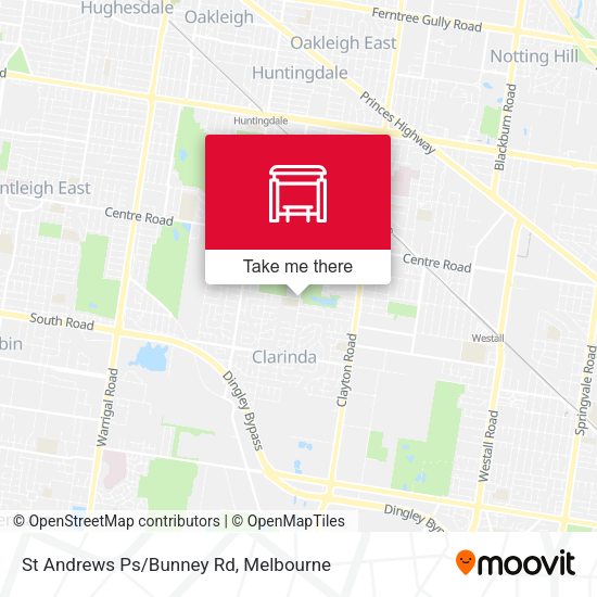 St Andrews Ps/Bunney Rd map