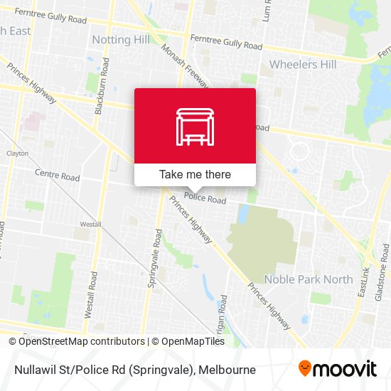 Nullawil St / Police Rd (Springvale) map