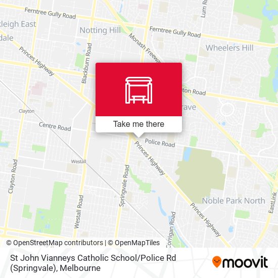 Mapa St John Vianneys Catholic School / Police Rd (Springvale)