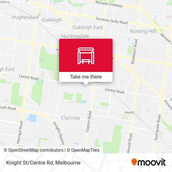 Knight St/Centre Rd map