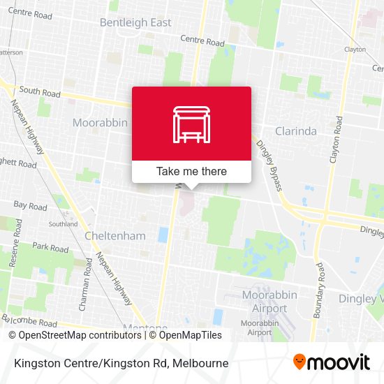 Kingston Centre/Kingston Rd map