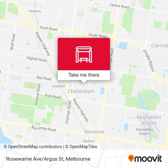 Rosewarne Ave/Argus St map