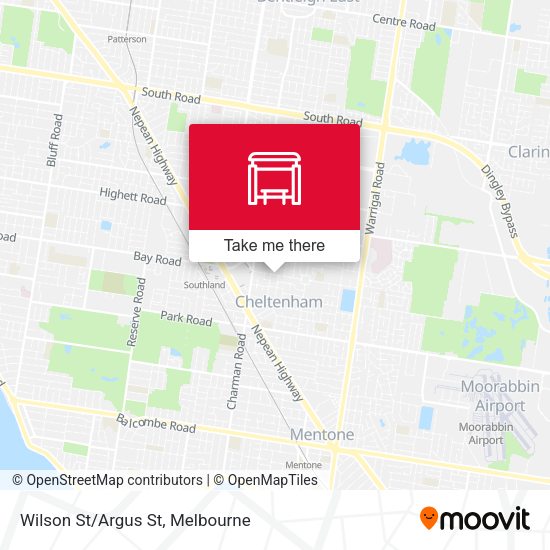 Wilson St/Argus St map