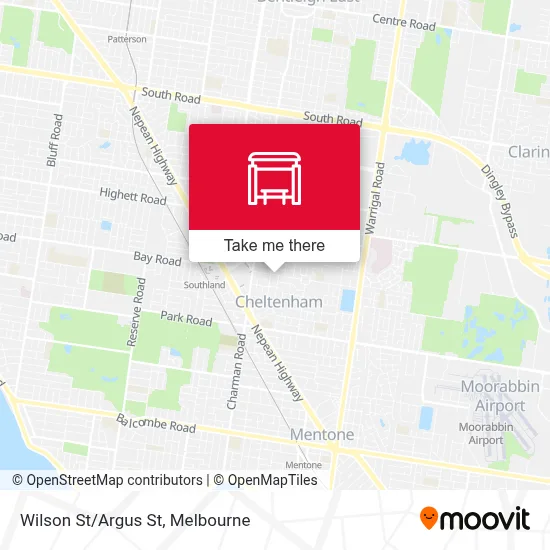 Mapa Wilson St/Argus St