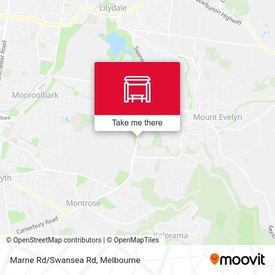 Marne Rd/Swansea Rd map