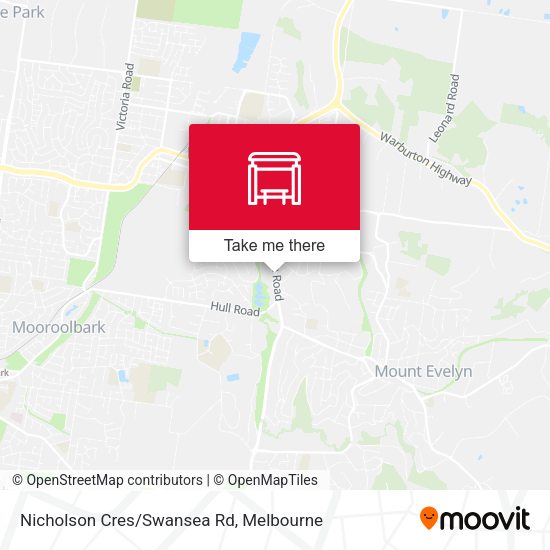 Nicholson Cres/Swansea Rd map