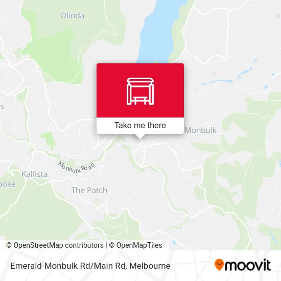 Mapa Emerald-Monbulk Rd/Main Rd