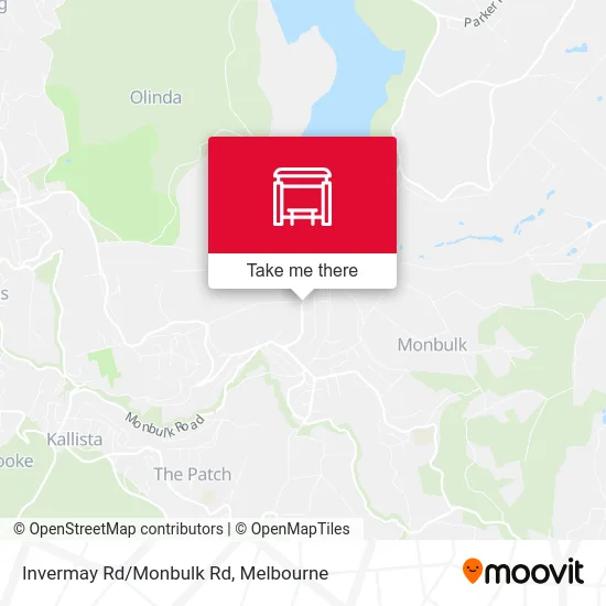 Mapa Invermay Rd/Monbulk Rd