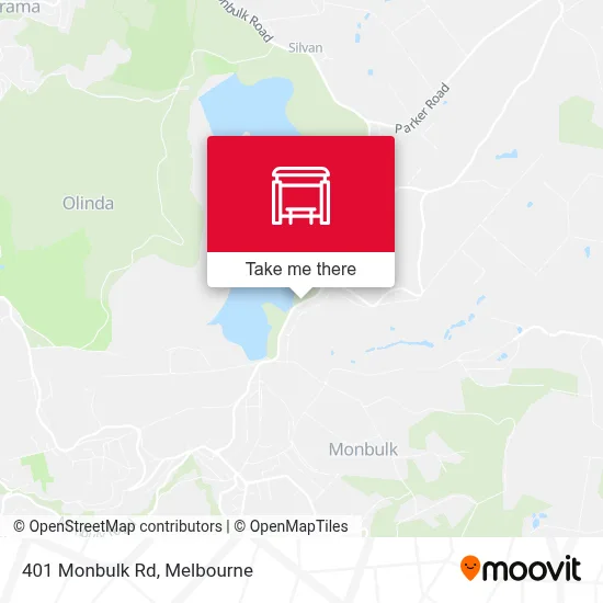 Mapa 401 Monbulk Rd