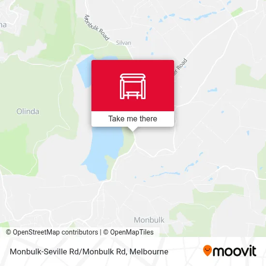 Mapa Monbulk-Seville Rd/Monbulk Rd