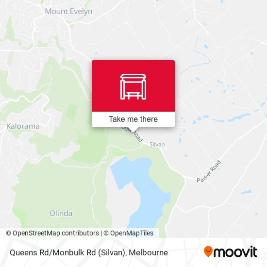 Queens Rd/Monbulk Rd (Silvan) map