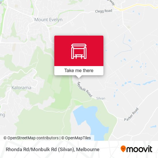 Rhonda Rd/Monbulk Rd (Silvan) map