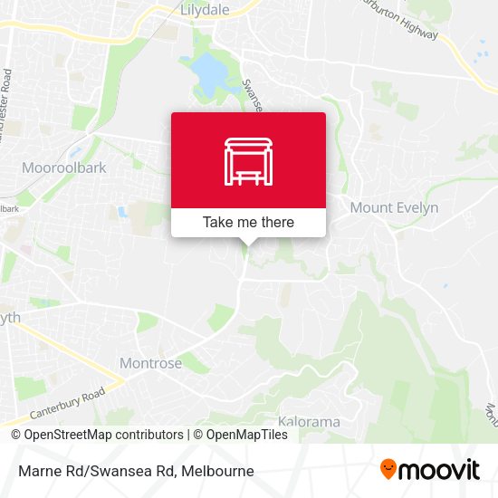 Marne Rd/Swansea Rd map