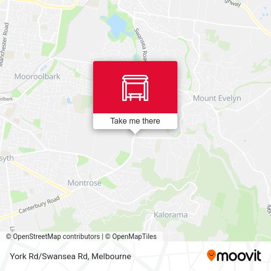 York Rd/Swansea Rd map