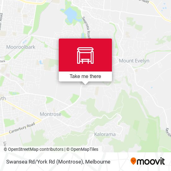 Swansea Rd/York Rd (Montrose) map