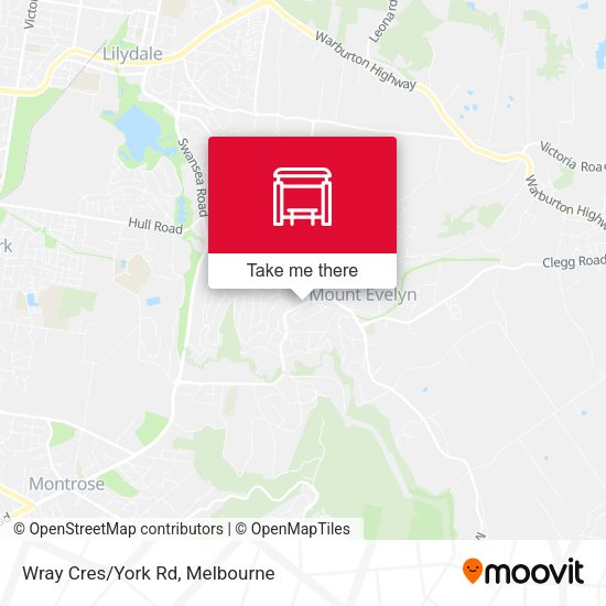 Wray Cres/York Rd map
