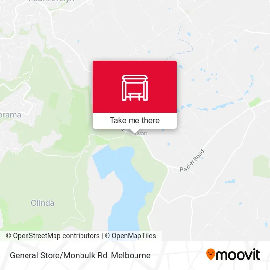 Mapa General Store/Monbulk Rd
