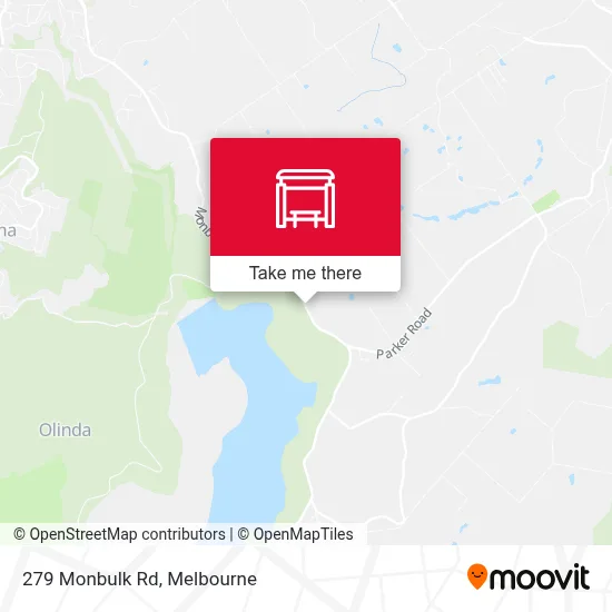 Mapa 279 Monbulk Rd