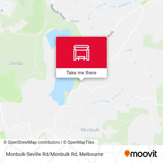 Mapa Monbulk-Seville Rd/Monbulk Rd