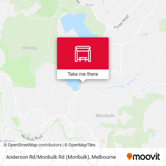 Anderson Rd / Monbulk Rd map