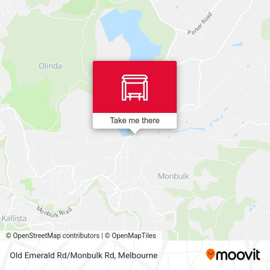 Old Emerald Rd/Monbulk Rd map