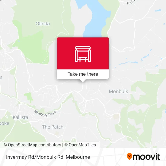 Mapa Invermay Rd/Monbulk Rd