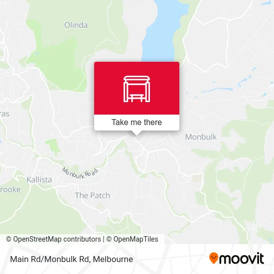 Mapa Main Rd/Monbulk Rd