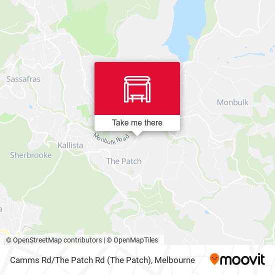 Camms Rd / The Patch Rd map