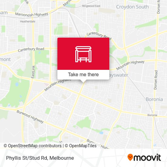 Phyllis St/Stud Rd map