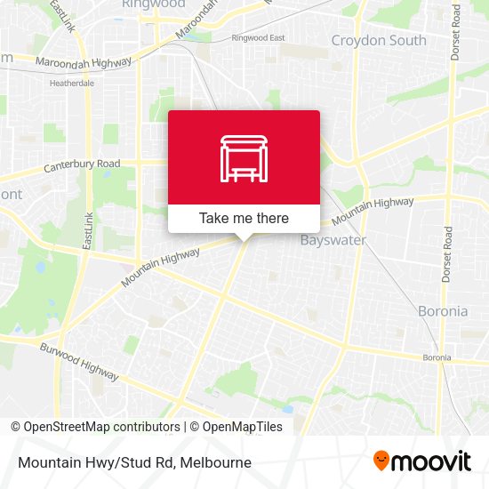 Mountain Hwy/Stud Rd map