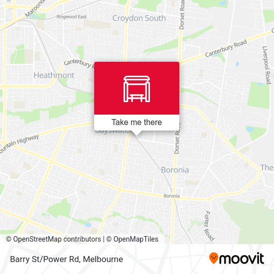 Barry St/Power Rd map