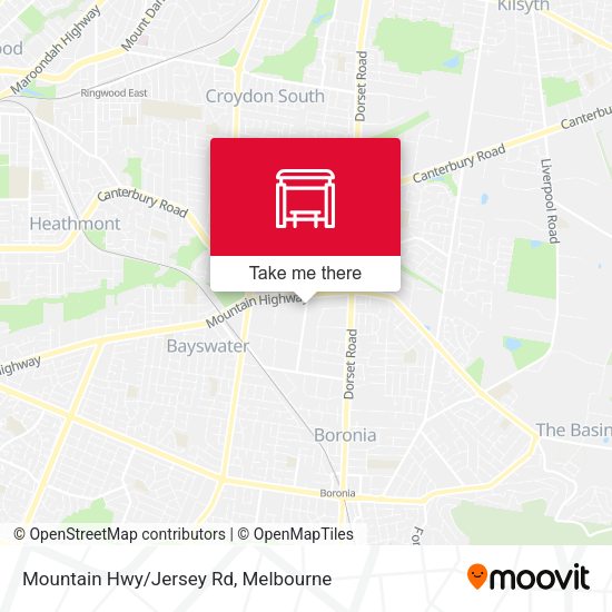 Mountain Hwy/Jersey Rd map