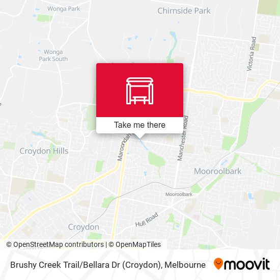 Mapa Brushy Creek Trail / Bellara Dr (Croydon)