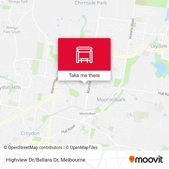 Highview Dr/Bellara Dr map