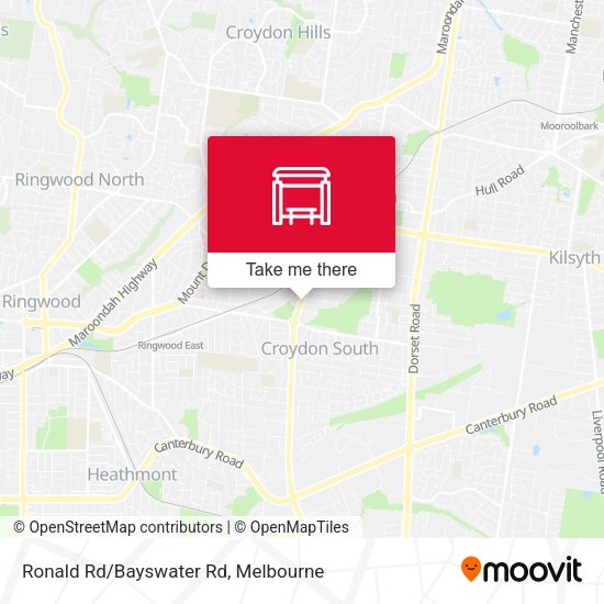 Ronald Rd/Bayswater Rd map