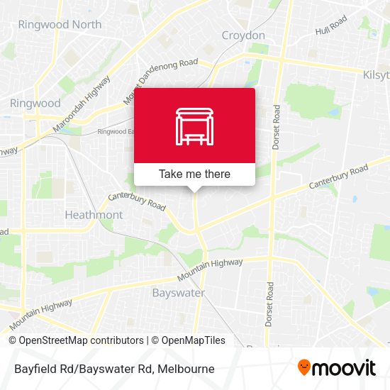 Bayfield Rd/Bayswater Rd map