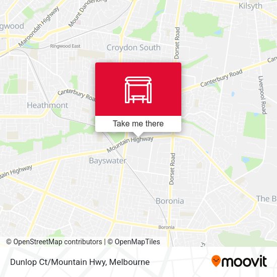 Dunlop Ct/Mountain Hwy map