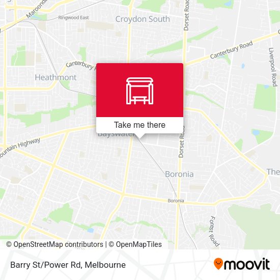 Barry St/Power Rd map