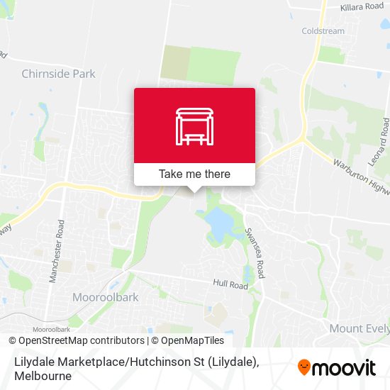 Mapa Lilydale Marketplace / Hutchinson St