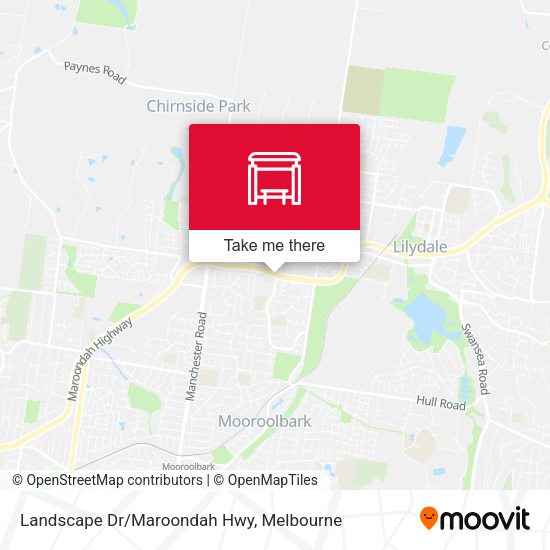 Landscape Dr/Maroondah Hwy map