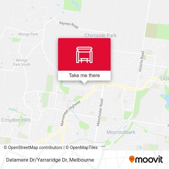 Delamere Dr/Yarraridge Dr map