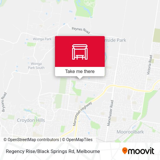Regency Rise/Black Springs Rd map